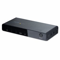 StarTech.com Switch HDMI 8K a 2 porte - Switcher HDMI 2.1 4K 120Hz HDR10+, 8K 60Hz UHD, Commutatore HDMI 2 In 1 Out - Commutazione automatica/manuale delle sorgenti - Switch con alimentatore e telecomando inclusi 