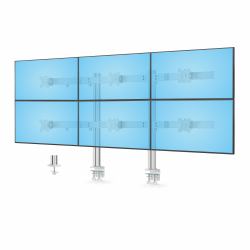StarTech.com 6-MONITOR-ARM-A Supporti a parete per TV 81,3 cm [32"] Scrivania Bianco 