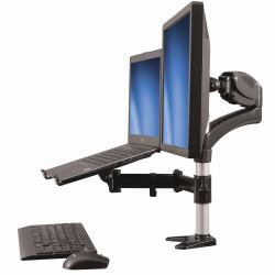 StarTech.com Supporto per singolo Monitor con base per portatile ad altezza regolabile One Touch 