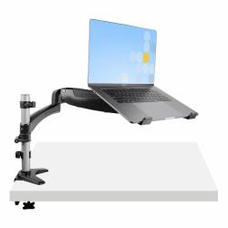 StarTech.com Supporto per PC portatile o monitor singolo da 34" [8Kg] articolato - Staffa per ripiano per laptop - Braccio porta monitor/notebook ergonomico 