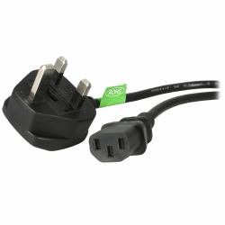 StarTech.com Cavo di alimentazione per PC da BS 1363 a C13 1m, Cavo di alimentazione AC del Regno Unito 18AWG, 10A 250V, cavo di ricambio, cavo del bollitore /cavo di corrente UK, cavo di alimentazione TV 