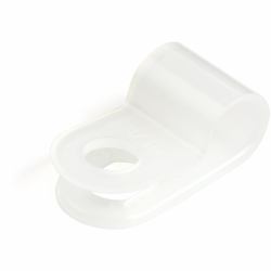 StarTech.com 100 Clip Fermacavo a vite - Supporto per cavo da 5mm - Morsetto riutilizzabile ad R in Nylon - Clip a Vite per cavo Ethernet - Certificazione TAA con classificazine UL/94V 