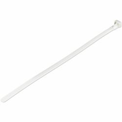 StarTech.com Fascette fermacavo riutilizzabili da 25 cm - 7 mm di larghezza, 65 mm di diametro del fascio e resistenza alla trazione 22 kg, fascette di nylon per interni/esterni, Omologati 94V-2/UL, 100 pezzi - bianco 