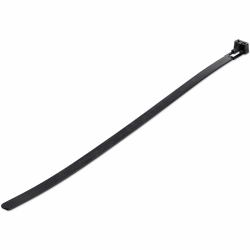 StarTech.com Fascette fermacavo riutilizzabili da 25 cm - 7 mm di larghezza, 65 mm di diametro del fascio e resistenza alla trazione 22 kg, fascette di nylon per interni/esterni, Omologati 94V-2/UL, 100 pezzi - nero 