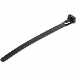 StarTech.com Fascette fermacavo riutilizzabili da 12 cm - 7 mm di larghezza, 30 mm di diametro del fascio e resistenza alla trazione 22 kg, fascette di nylon per interni/esterni, Omologati 94V-2/UL, 100 pezzi - nero 