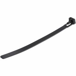 StarTech.com Fascette fermacavo riutilizzabili da 15 cm - 7 mm di larghezza, 35 mm di diametro del fascio e resistenza alla trazione 22 kg, fascette di nylon per interni/esterni, Omologati 94V-2/UL, 100 pezzi - nero 
