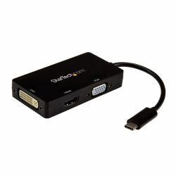 StarTech.com Adattatore Multiporta USB-C - Scheda Grafica Esterna 3 in 1 USB Tipo-C a HDMI, DVI o VGA 