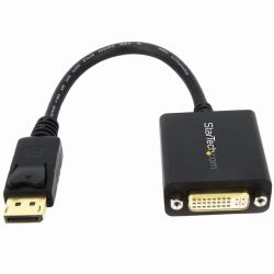 StarTech.com Adattatore DisplayPort DVI - Convertitore video da DisplayPort a DVI-D 1080p - Cavo adattatore da DP 1.2 a DVI Monitor/Display - Adattatore Dongle DP a DVI - Connettore DP a scatto 