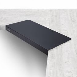 StarTech.com Porta tastiera per scrivania angolare/ a forma di L in acciaio, Vassoio per tastiera/mouse per scrivanie ad angolo da 12,7-38,1 mm, Estensore/ripiano per scrivanie in legno/acciaio 