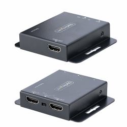StarTech.com HDMI Extender via Ethernet 4K 30Hz/40m o 1080p/70m, Kit Extender HDMI via CAT6/CAT5, Estensione HDMI su IP con Power over Cable [PoE], Kit Trasmattitore e Ricevitore HDMI con IR e alimentatore singolo 