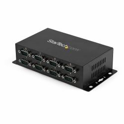 StarTech.com Hub adattatore USB a DB9 RS232 seriale 8 porte – Guide DIN industriali DIN e montabile a parete 