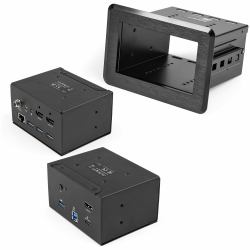 StarTech.com Docking station da tavolo 4K e scatola di connettività - Host USB-C o USB-A, HDMI, 4xUSB, 60W USB-C PD, RJ45 