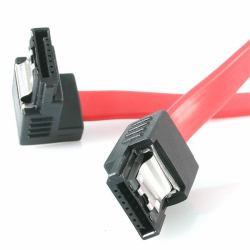 StarTech.com 12" latching sata cable - 1 Right Angle M/M cavo SATA 0,3 m Rosso 