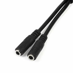 StarTech.com Cavo Sdoppiatore per Cuffie 3.5mm - Adattatore per Auricolare da 3.5mm Maschio a 2 Femmine 