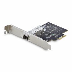 StarTech.com Scheda di Rete SFP GbE a 1 porta, PCIe 2.1 x1, Intel I210-IS, Controller 1GbE, 1000BASE rame/fibra ottica, NIC Gigabit Ethernet a porta singola, backplane desktop/server - Windows e Linux 