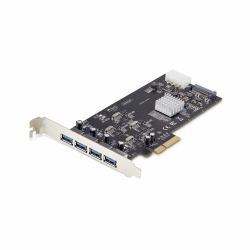 StarTech.com Scheda PCIe USB a 4 porte, USB 3.2 5Gbps, scheda di espansione PCI Express con 4 controller USB indipendenti, 4 porte USB-A, Windows/macOS/Linux 