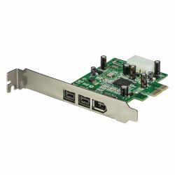 StarTech.com Scheda adattatore PCI Express FireWire 2b 1a 1394 a 3 porte 