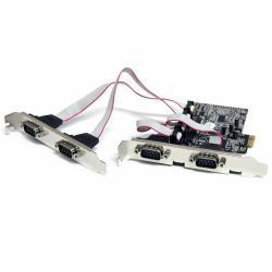 StarTech.com Scheda seriale PCI Express nativa a 4 porte RS-232 con 16550 UART 