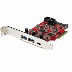 StarTech.com Scheda PCIe a 5 porte USB - Scheda PCIe USB 3.1 Gen 2 10Gbps con 1x USB-C e 2x USB-A - 1x 2 porte IDC [espansione interna per header USB 5Gbps] - Scheda Controller PCI Express USB C 