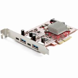 StarTech.com Scheda PCI Express USB a 4 porte - Scheda di espansione PCIe USB 10Gbps con 2 controller - 2 porte USB-C e 2 porte USB-A [USB 3.2 Gen 2] - Scheda PCI-e USB/USB-C - Profilo completo 