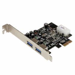 StarTech.com Adattatore scheda SuperSpeed USB 3.0 con 2 porte PCI Express [PCIe] con UASP - Alimentazione LP4 
