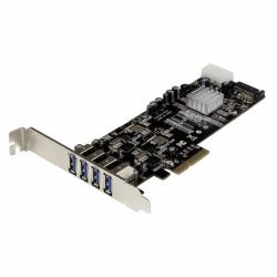 StarTech.com Adattatore scheda SuperSpeed USB 3.0 con 4 porte PCI Express [PCIe] con 2 canali da 5 Gbps dedicati - UASP - Alimentazione SATA/LP4 