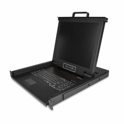 StarTech.com Console KVM per Armadio Rack - Monitor LCD 17" - KVM Switch VGA a 1 porta - Montabile a Rack - Cassetto KVM universale 1U LCD con cavi - Supporto USB - Tastiera Inglese QWERTY - 50.000 MTBF 