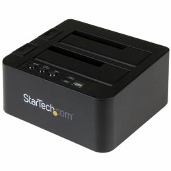 StarTech.com Dock Duplicatore autonomo USB 3.1 [10Gbps] per SATA SSD/HDD da 2,5" & 3,5" - Duplicatore fast-speed 28GB/min 