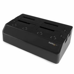 StarTech.com Docking Station a 4 alloggiamenti per SSD/HDD da 2,5"/3,5" - eSATA/USB 3.0 a SATA [6Gbps] 