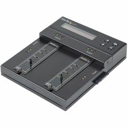 StarTech.com Duplicatore SSD/HDD M.2 SATA e M.2 Nvme - Clonatore/Eraser per dischi SSD Nvme M.2 PCIe AHCI - M.2 SATA - Duplicator e Cloner per hard disk 2.5-3.5" e SSD M.2 PCI Express e SATA 