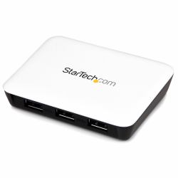 StarTech.com Adattatore di rete NIC USB 3.0 a Ethernet Gigabit con 3 porte hub - Bianco 