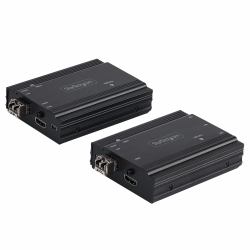 StarTech.com Extender HDMI Fibra Ottica - Kit trasmettitore/ricevitore audio video HDMI 4K e USB - 300m [MultiModale] - Estensore HDMI con 2 Moduli SFP+ 10G MMF - KVM Extender console [TX/RX] 