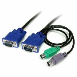 StarTech.com Cavo sottile KVM, PS/2 3 in 1, 1,8 m 
