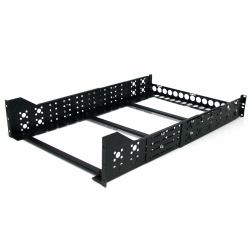 StarTech.com Guide Rack Universali 3U - Staffe di Montaggio Fisse - Binari per Rack da 19" a profondità regolabile 