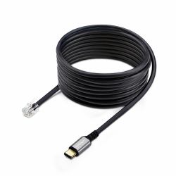 StarTech.com Adattatore da USB-C a RJ9 da 1,8m per telefono fisso o cuffie con cavo/wireless, utilizza l'hardware della linea esistente, per laptop/PC/dispositivi mobili 