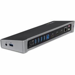 StarTech.com Docking station USB 3.0 a tre monitor - 1x HDMI - 2x DisplayPort - Dock portatile con Hub USB integrata a 5 porte e Gigabit Ethernet 