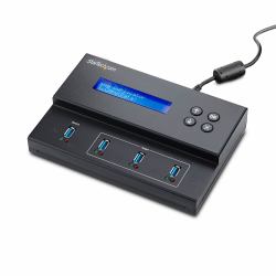StarTech.com USBDUP313 duplicatore multimediale Duplicatore di chiavetta USB Nero 3 copie 