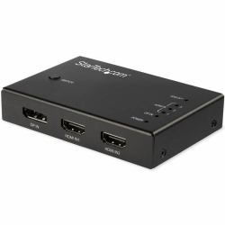 StarTech.com Switch Commutatore a 4 porte HDMI - 3x HDMI e 1x DisplayPort - 4K 60Hz 