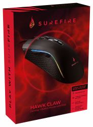 SureFire Hawk Claw mouse Gaming Mano destra USB tipo A Ottico 6400 DPI 