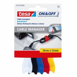 TESA On & Off Cable Tie Black, - Blue, Red, White, Yellow 5 - Pc[S] - Warranty: 12M