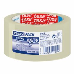 TESA Clear Strong 66 m Polipropilene [PP] Trasparente 1 pz 