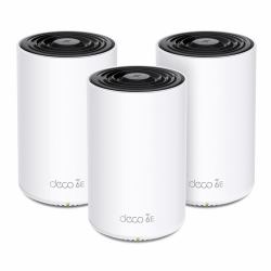 TP-Link Deco XE75 Pro [3-pack] Tri-band [2,4 GHz/5 GHz/6 GHz] Wi-Fi 6E [802.11ax] Bianco Interno 