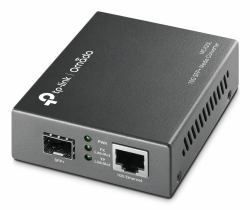 TP-Link Omada MC420L convertitore multimediale di rete 10000 Mbit/s Modalità multipla, Modalità singola Nero 