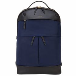 Targus Newport zaino Nero, Blu marino Finta pelle, Nylon 