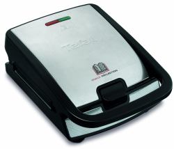 Tefal Snack Collection SW852D tostiera 700 W Nero, Acciaio inox 
