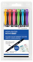 Tombow MONO edge evidenziatore 6 pz Punta a ogiva/sottile Multicolore 