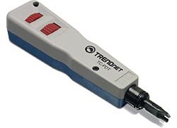 Trendnet TC-PDT Punch Down Tool with 110 and Krone Blade analizzatore network Blu, Bianco 