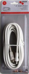 Triax 153502 cavo coassiale 5 m IEC Bianco 