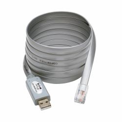 Tripp Lite U209-006-RJ45-X adattatore per inversione del genere dei cavi RJ-45 USB 2.0 Type-A Argento 