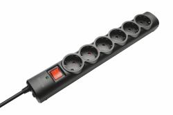 Trust 21059 protezione da sovraccarico Nero 6 presa[e] AC 1,8 m 